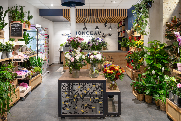 Photographe boutique fleuriste Monceau Fleurs à Paris