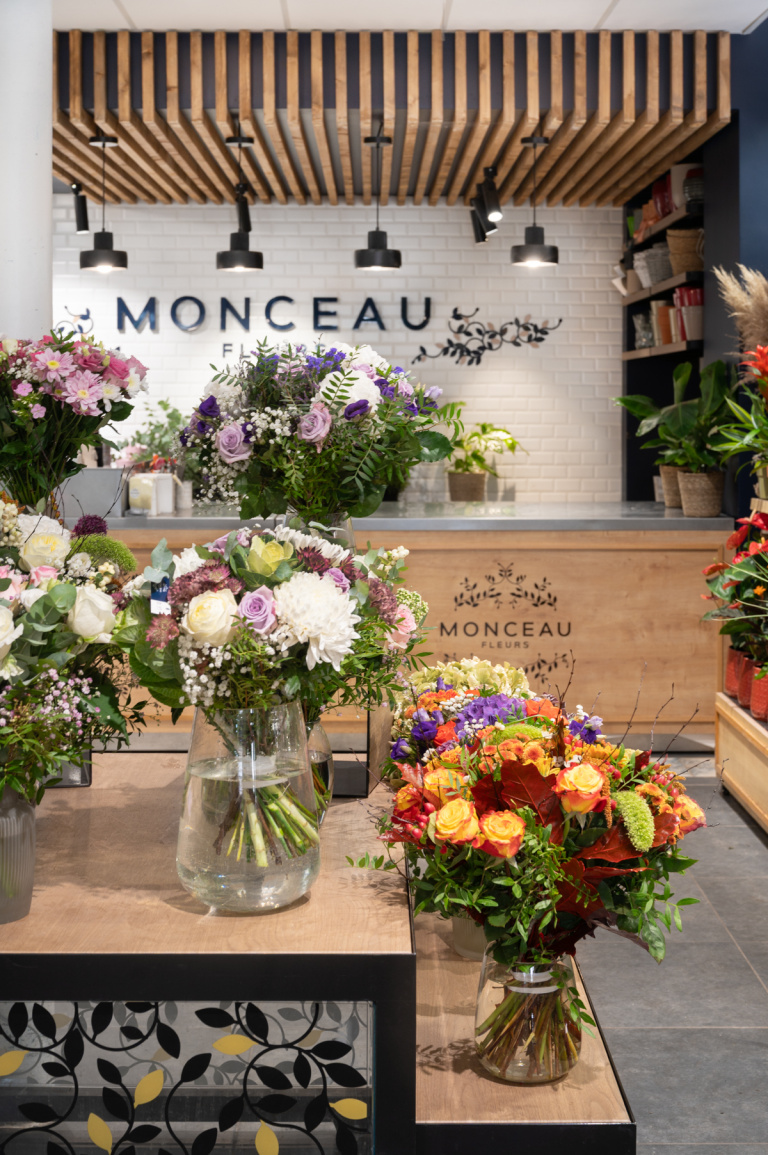 Photographe boutique fleuriste Monceau Fleurs à Paris