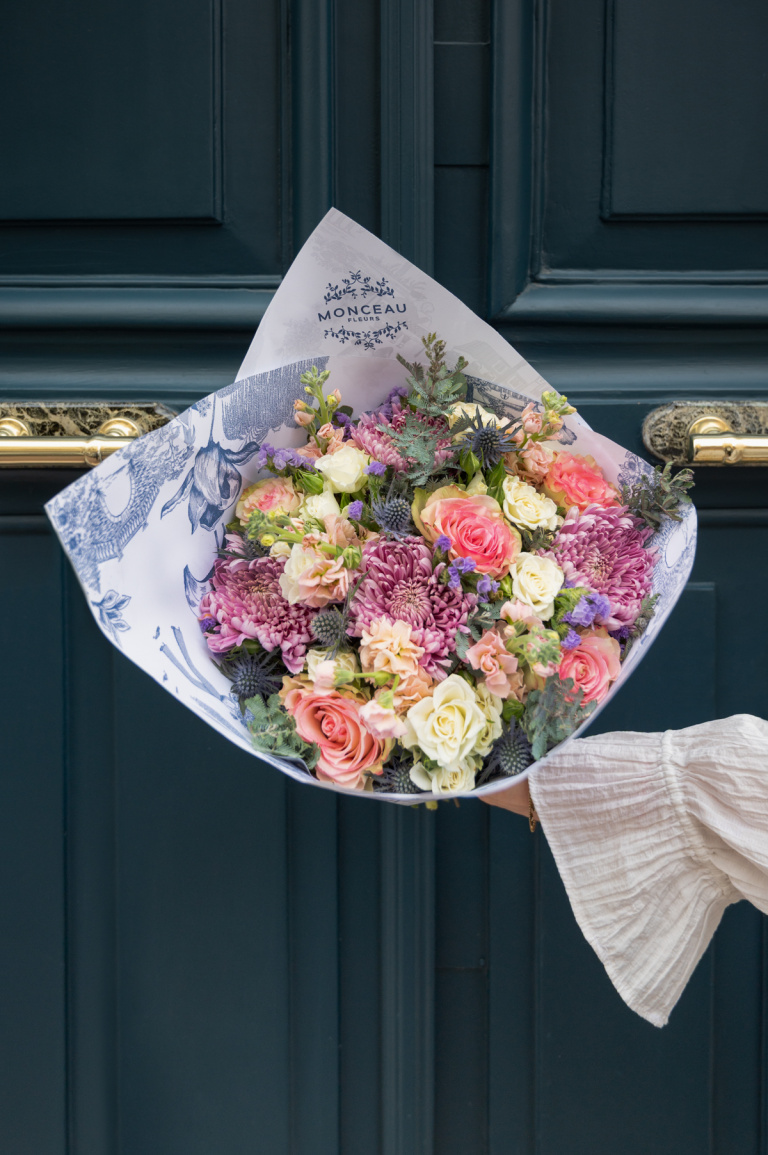 Photographe boutique fleuriste Monceau Fleurs à Paris