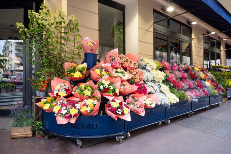 Photographe boutique fleuriste Monceau Fleurs à Paris